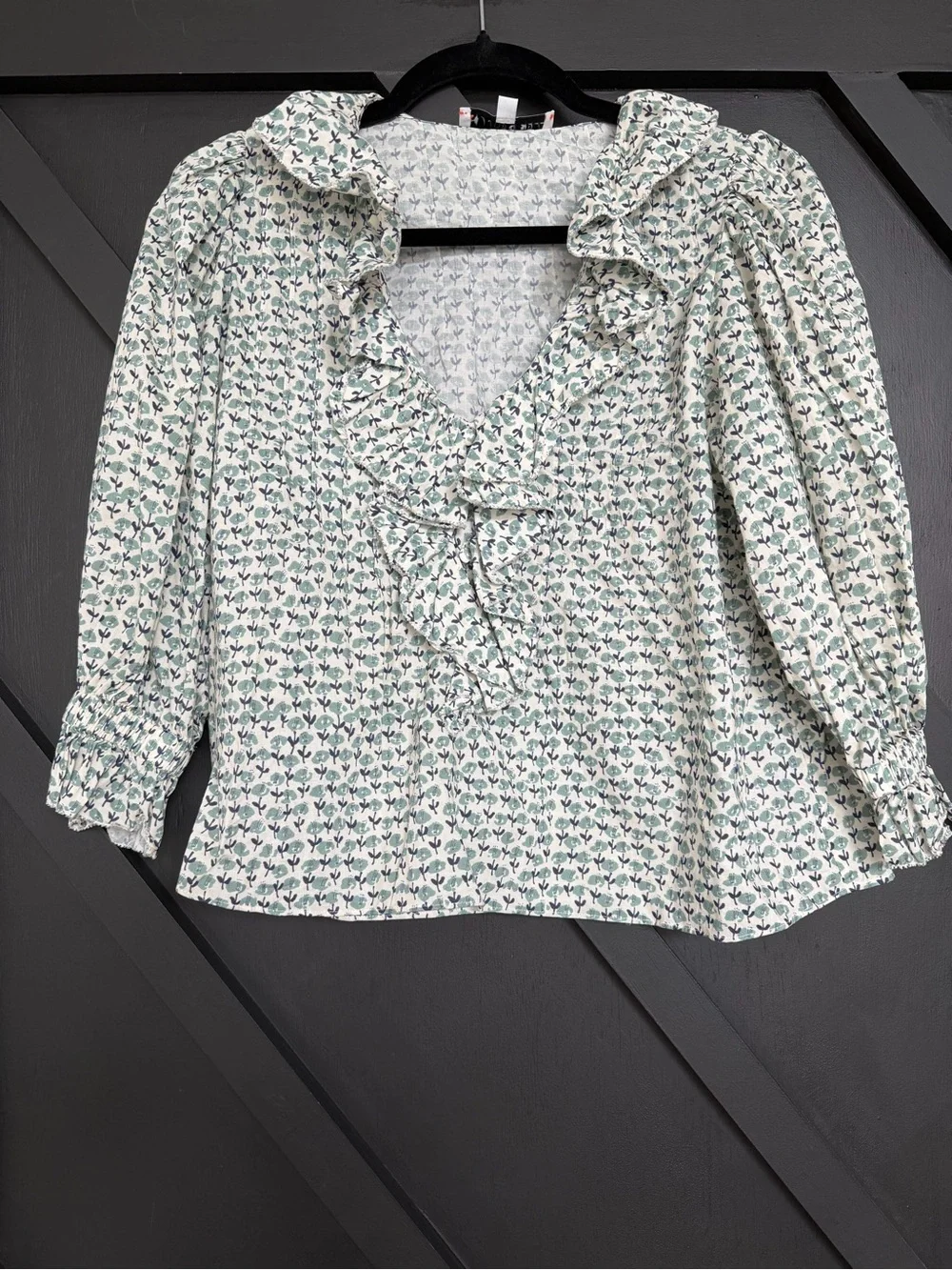 Hunter Bell Ditsy Floral Imogen Blouse & Jemma Shorts Set, Size Small